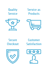 quality service products secure checkout customer satisfaction